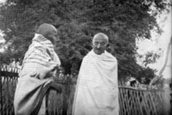With Vinoba Bhave, Wardha, 1934