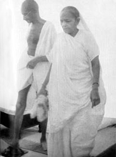 Gandhi and Kasturbai, 1939